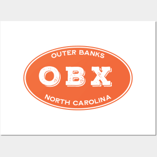 OBX Oval in Orange Posters and Art